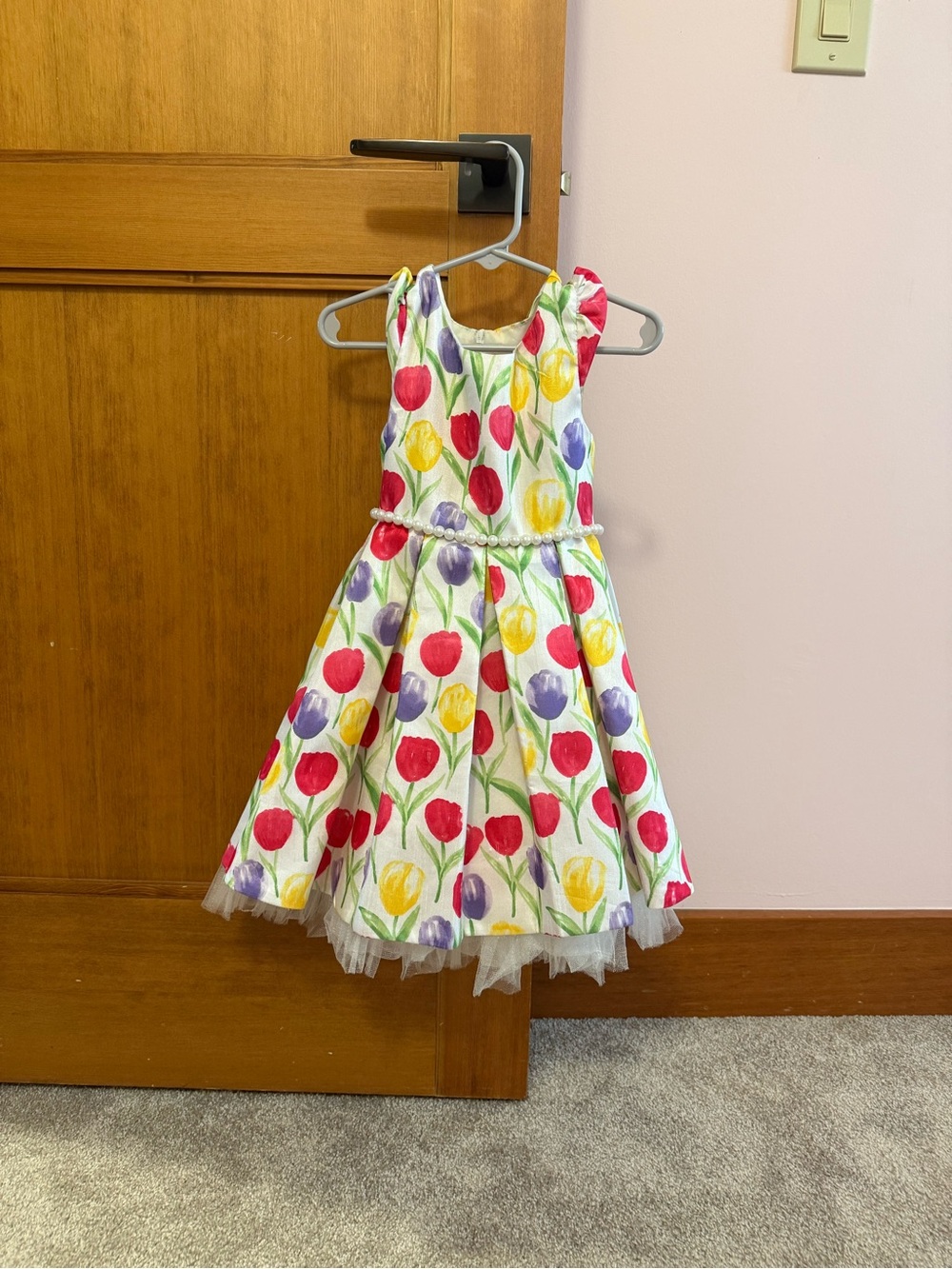 Girls Floral Tulip Party Dress